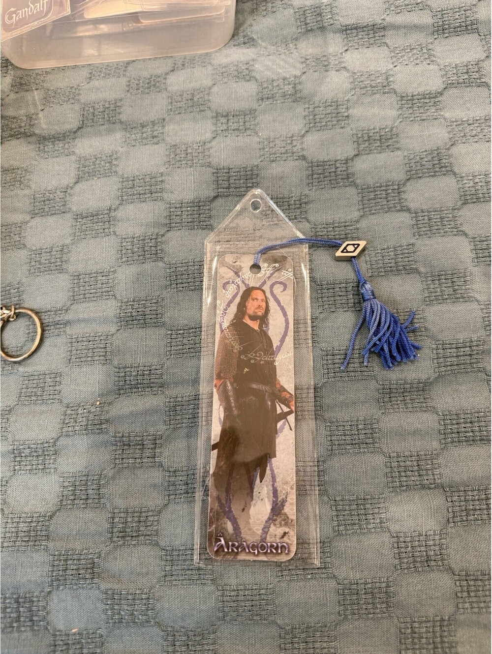 Vintage 2002 Lord of the Rings Aragorn Tab Bookmark Two Towers Complete Tassel